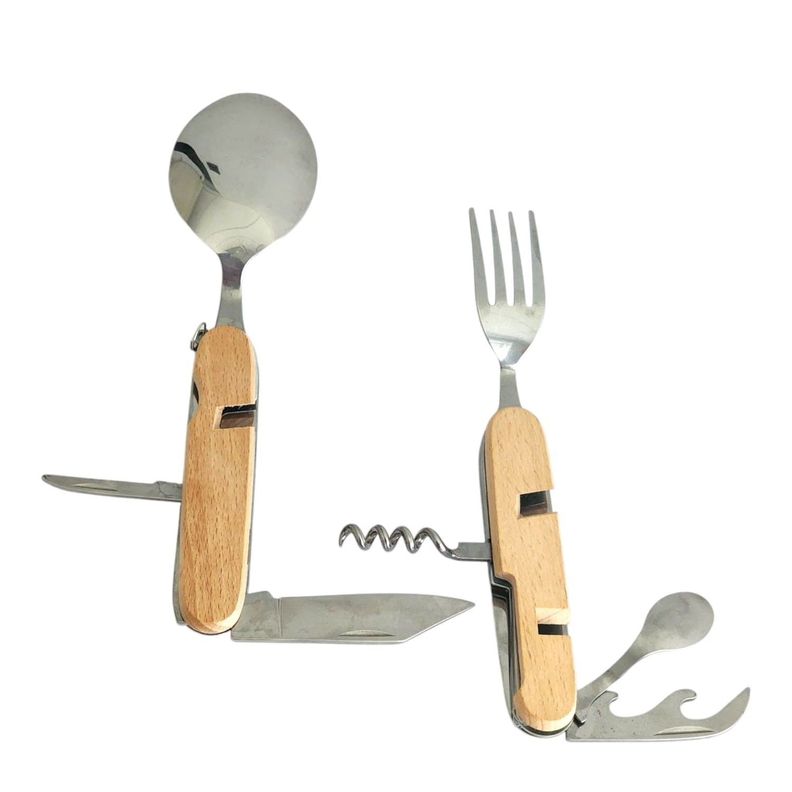 Set de Cubiertos Separables para Camping 7 Funciones 16373-0