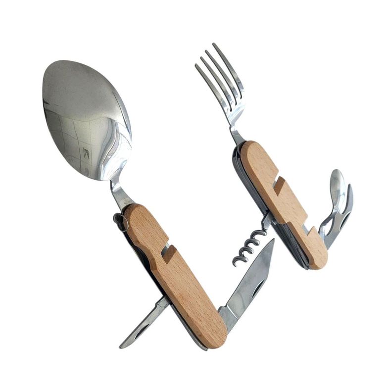 Set de Cubiertos Separables para Camping 7 Funciones 16373-3