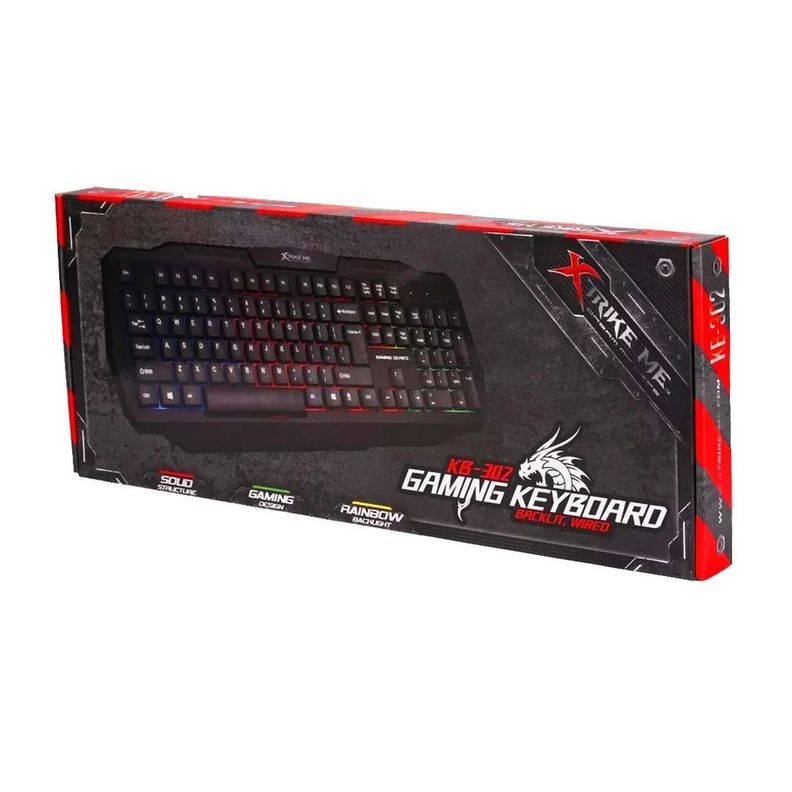 Teclado Gamer Retroiluminado xtrike Me KB-302-2