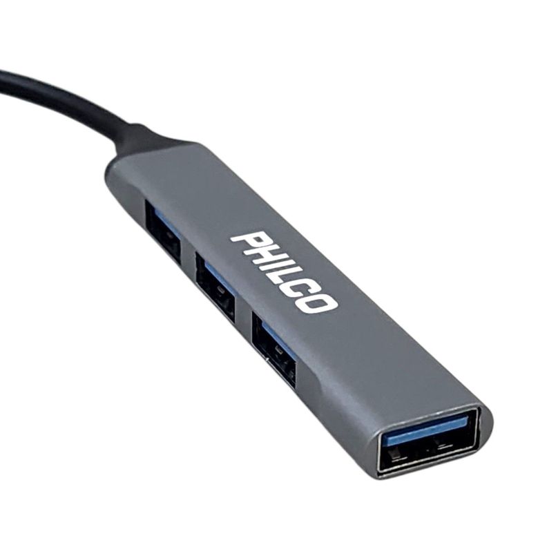 Hub 4 Puertos Usb 3.0 A Tipo C Philco 37186-3