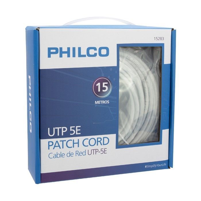 Cable de Red 15 Metros Upt Cat 5e Philco-1