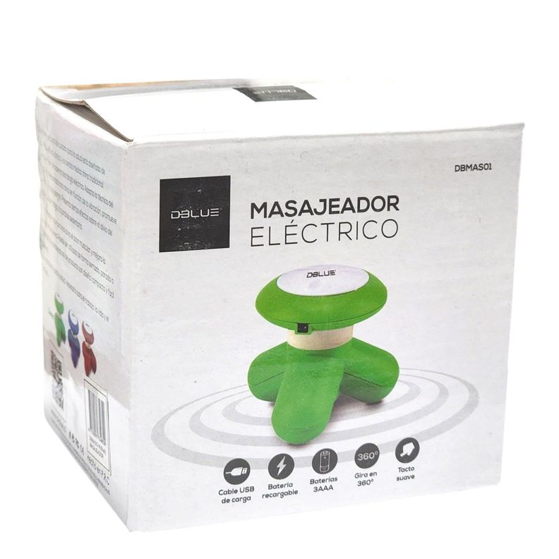 Mini Masajeador Para Cuello y Cabeza Dblue Rojo DBMAS01R-7