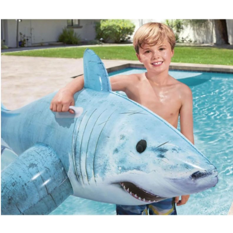Flotador Inflable Tiburón para Piscina 183cm Bestway-4