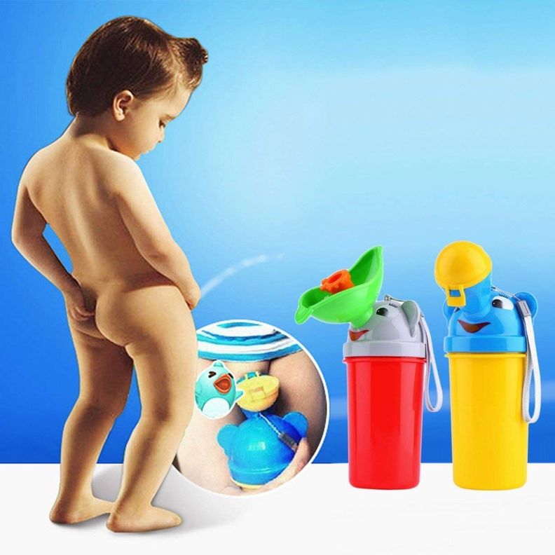 Urinario Infantil Portátil Niños Viajes Salidas tipo Botella-6