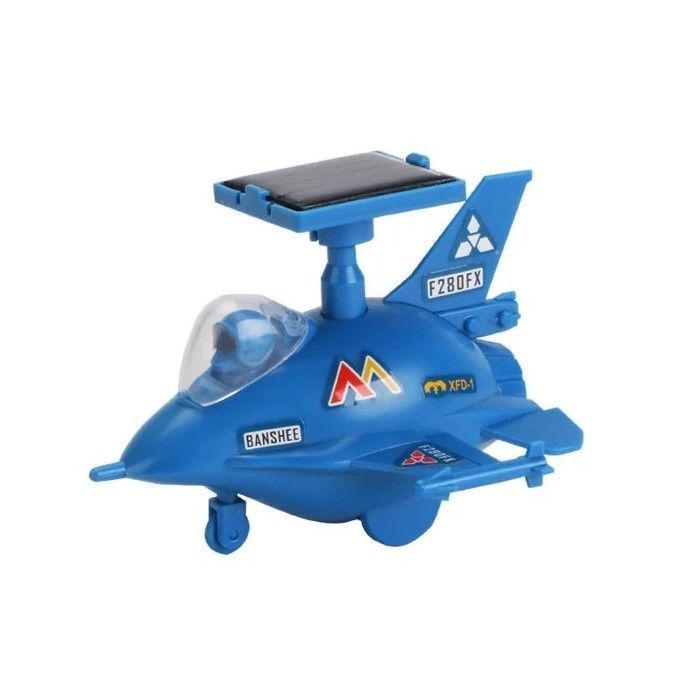 Juguete Científico Avión Solar de Combate Armable-0