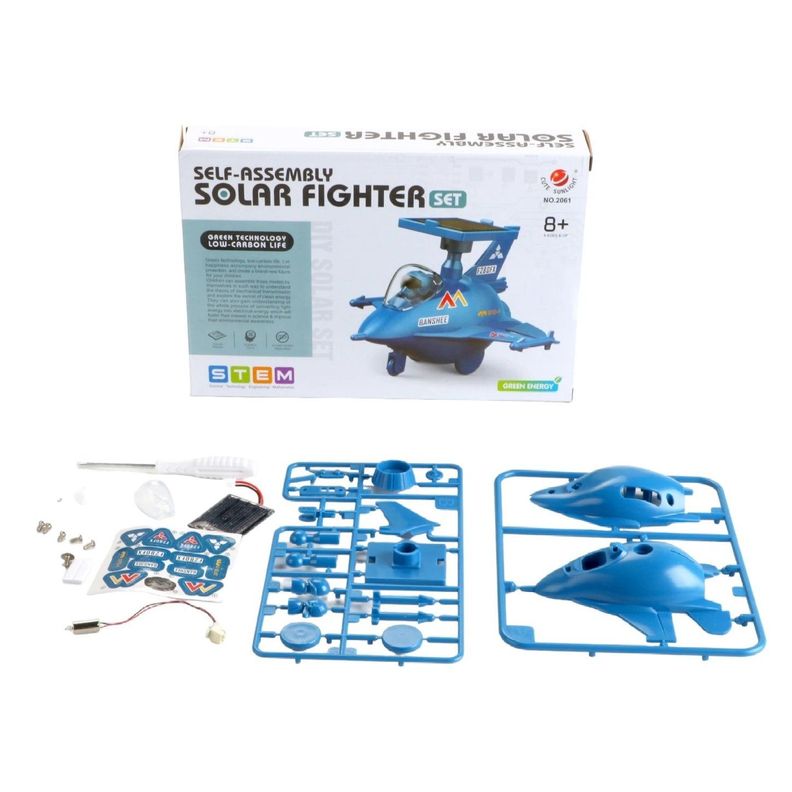 Juguete Científico Avión Solar de Combate Armable-2
