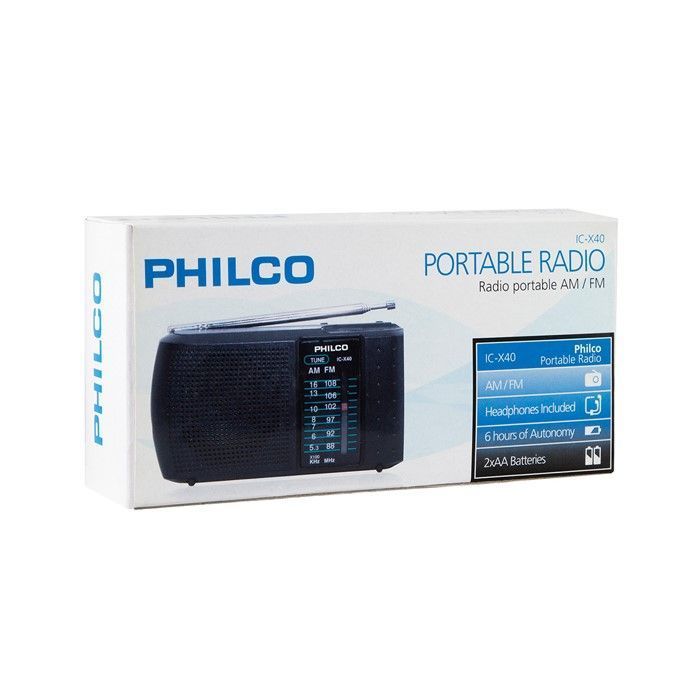 Radio a Pilas Philco ICX-40 Fm/Am Portable de Bolsillo-1