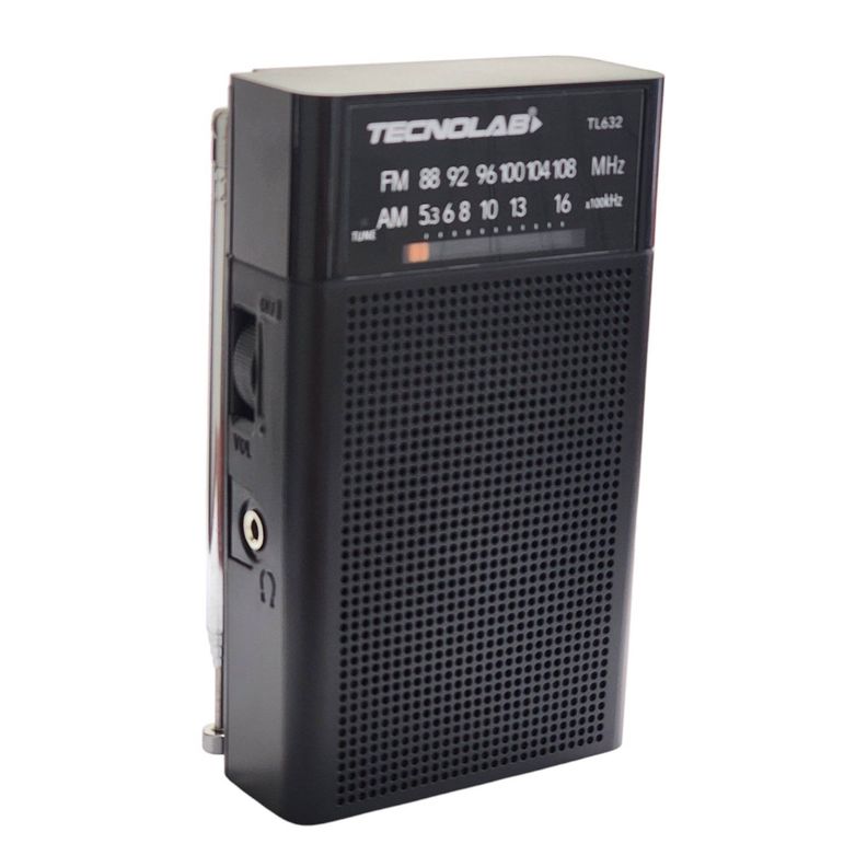 Radio Portátil de Bolsillo Banda AM/FM Tecnolab TL632 -0