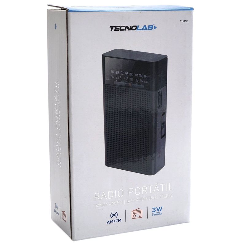 Radio Portátil de Bolsillo Banda AM/FM Tecnolab TL632 -7