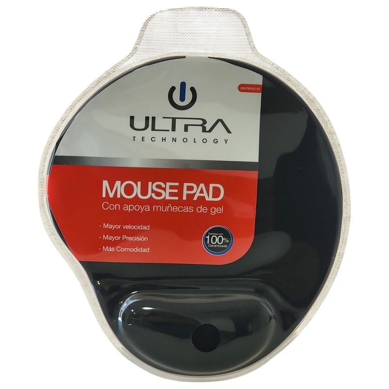 MousePad con apoya muñeca de gel Ergonómico Ultra 00100-3