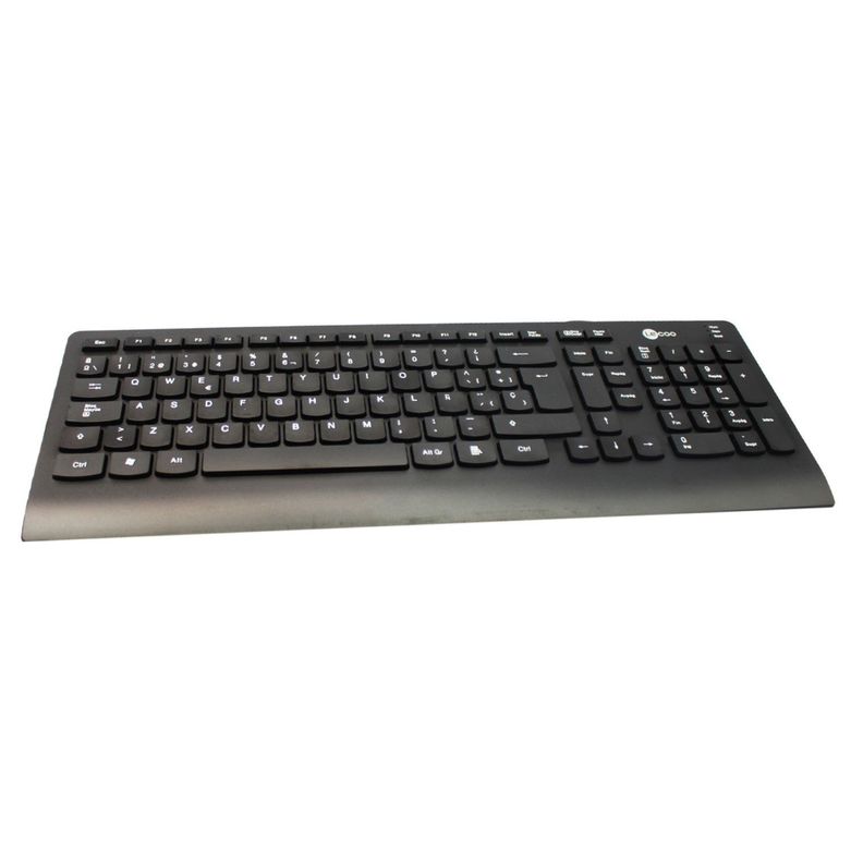 Teclado USB Lecoo Wired KB103 Alámbrico Negro-0