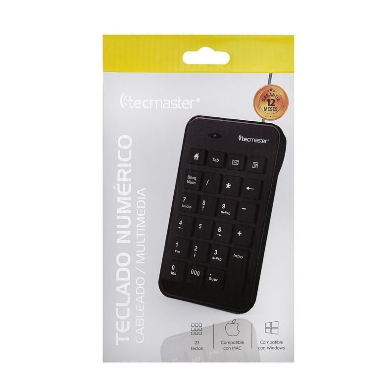 Teclado Numerico Tecmaster Usb Negro-3