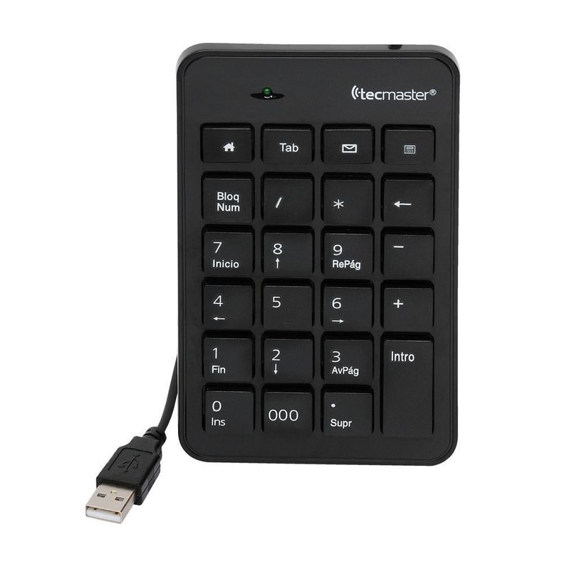 Teclado Numerico Tecmaster Usb Negro-0