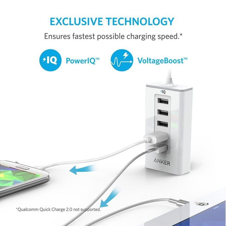 Cargador Auto Multiple 5 USB 50W Anker-2