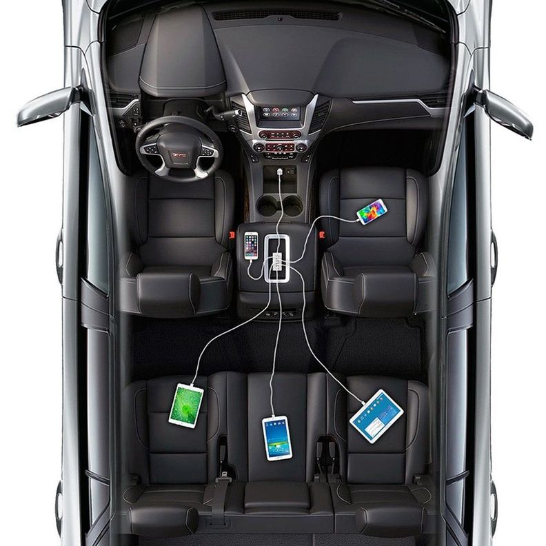 Cargador Auto Multiple 5 USB 50W Anker-4