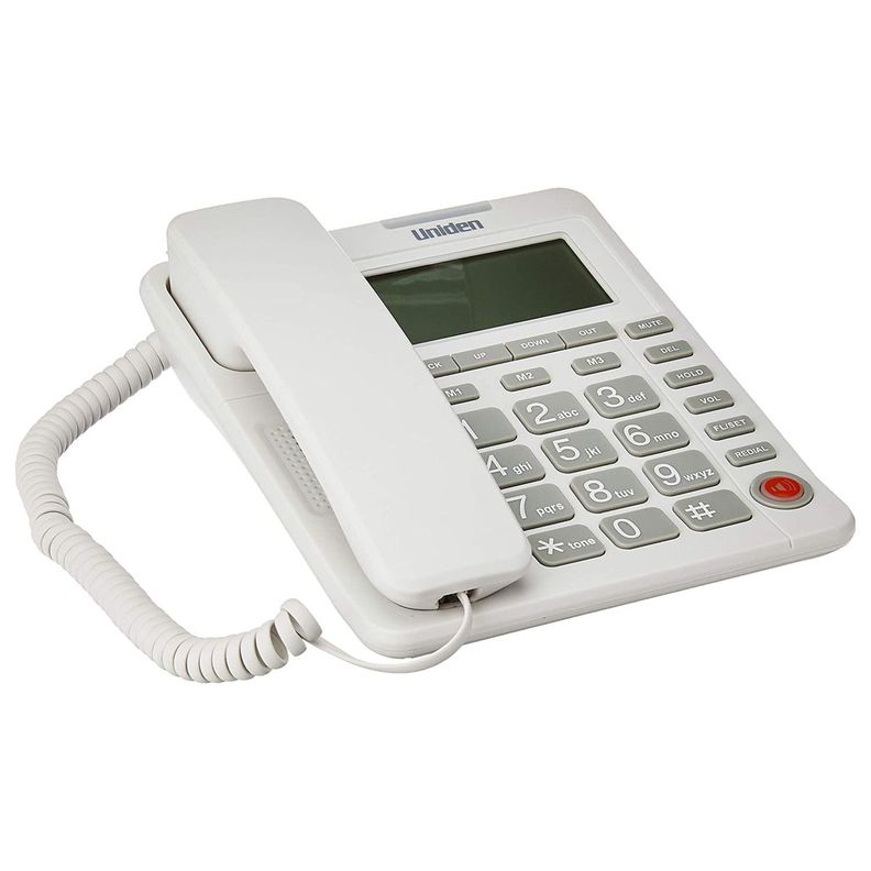 Telefono Fijo Uniden Blanco AS7408 Con Visor-1