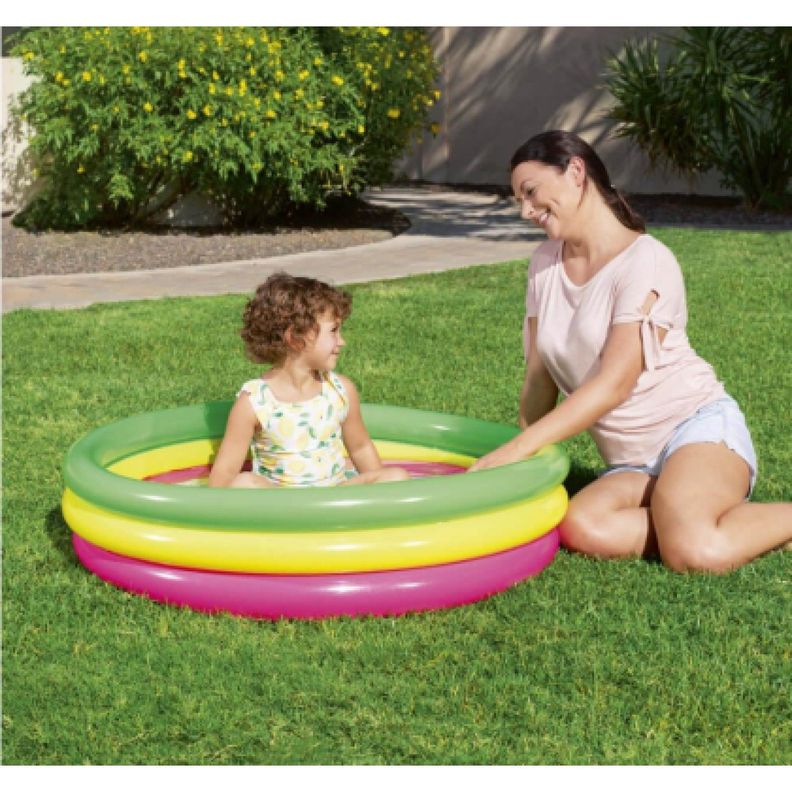 Piscina Inflable Suelo Inflable niños 102cm Bestway -4