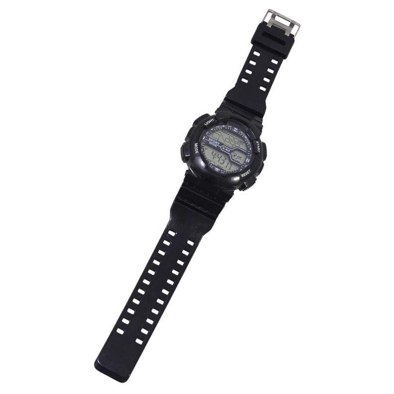 Reloj Deportivo Digital Negro Basic Alarma Cronometro-1