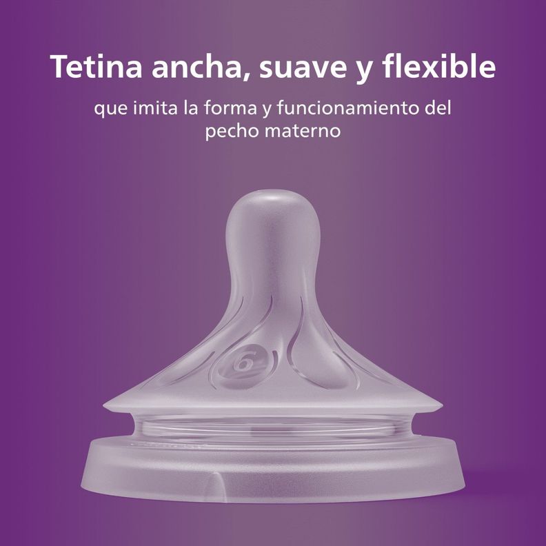 Pack 2 Tetinas Natural 6.0 Avent Flujo Espesos 6m+-2