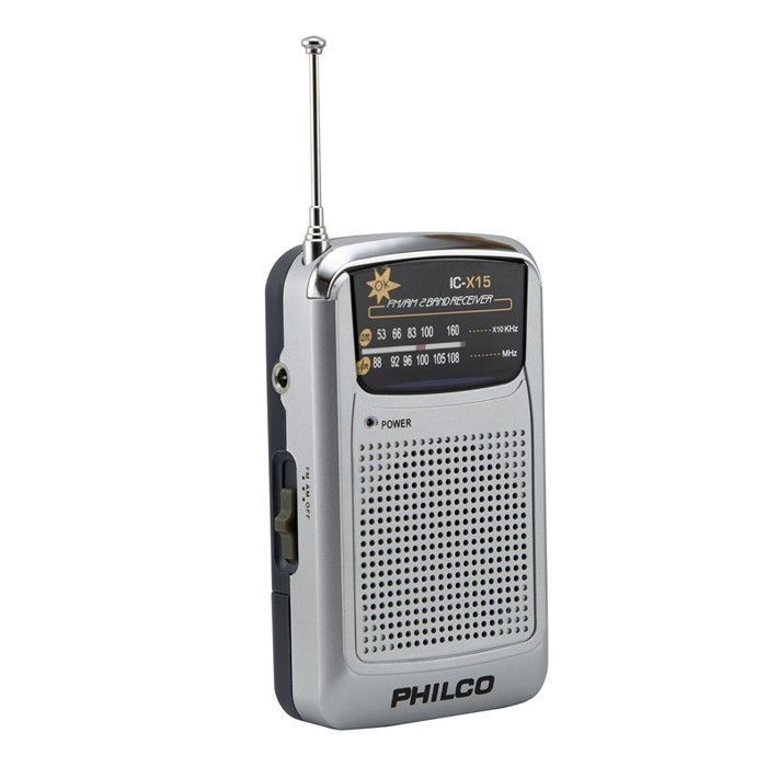 Radio a Pilas Philco ICX-15 Fm/Am Portable de Bolsillo-0