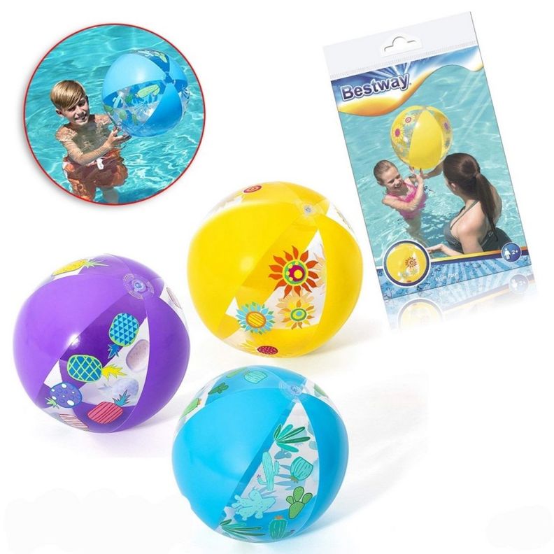 Pelota Inflable Playa Splash 51cm Bestway Azul -4