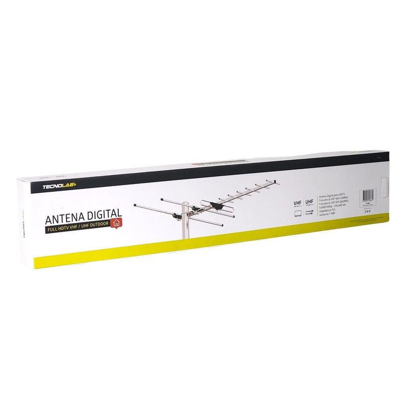 Antena Digital para TV Exterior 7-9 dB HDTV & 4K Tecnolab-3