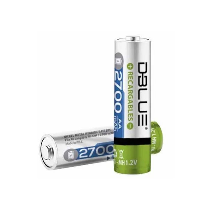 Pack 5 Pilas Recargables AA Dblue 2700mha-1