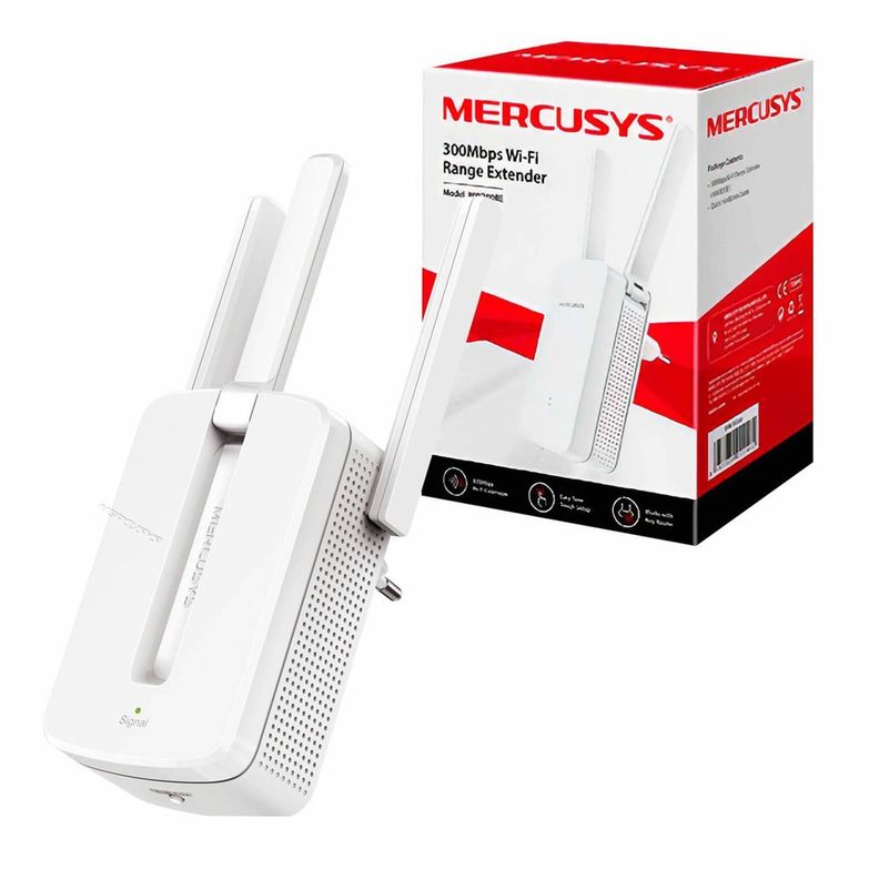 Extensor Repetidor Wi-Fi Mercusys 300Mbps-0