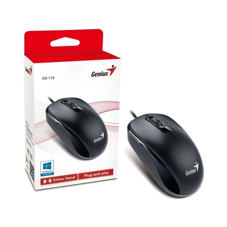 Mouse Optico Genius Dx-110 Alambrico USB-0