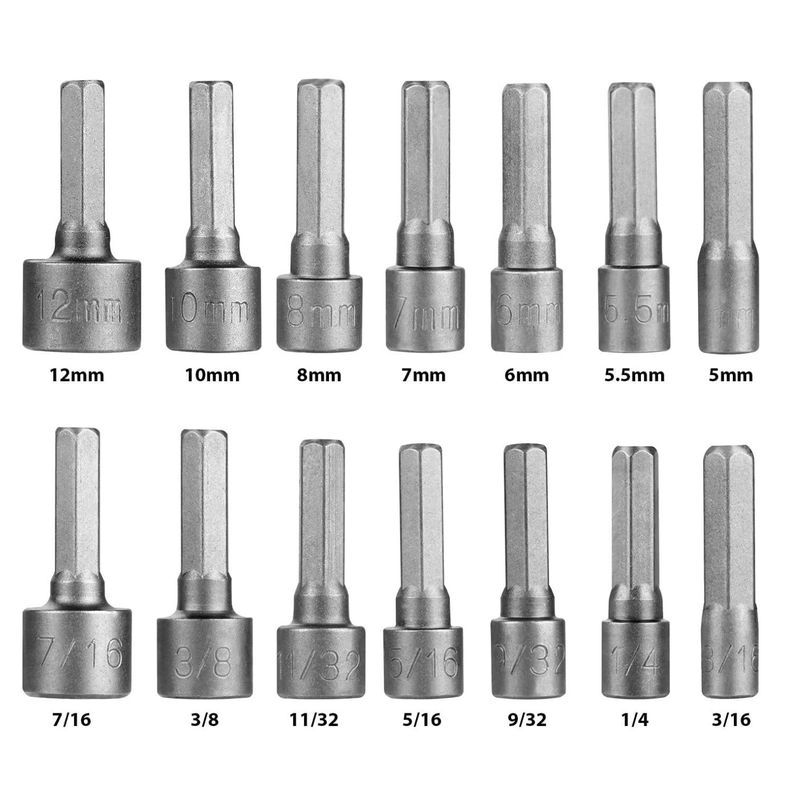 Set 14 Pzas Llave Adaptadora Hexagonal 13472-6