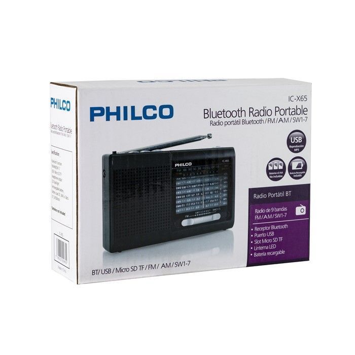 Radio Portatil Philco IC-X65 Multibandas Usb-1