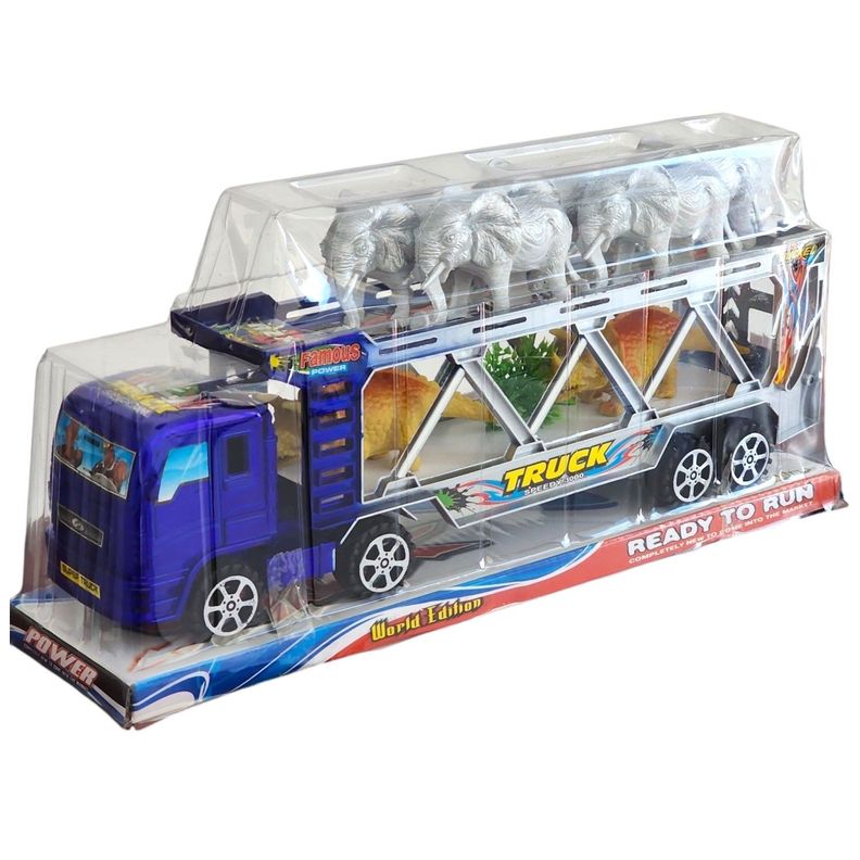 Camión Tráiler Transportador con Animales Juguetes 55173a-5
