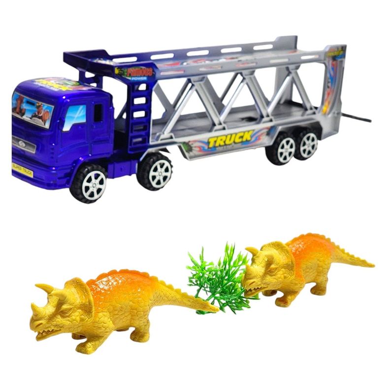 Camión Tráiler Transportador con Animales Juguetes 55173a-7