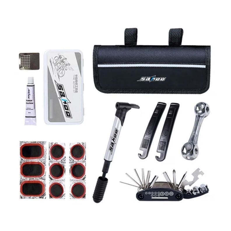 Kit Herramientas Bicicleta Completo Llave Y Parche 06031-0