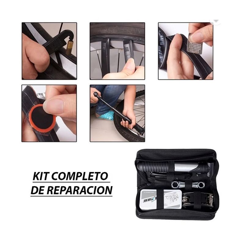 Kit Herramientas Bicicleta Completo Llave Y Parche 06031-5