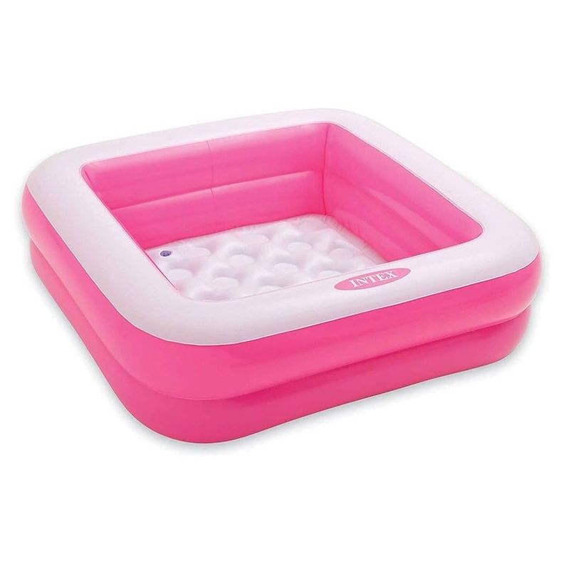 Piscina Inflable para Niños Intex 86x86x25cm 57100NP Rosa-0