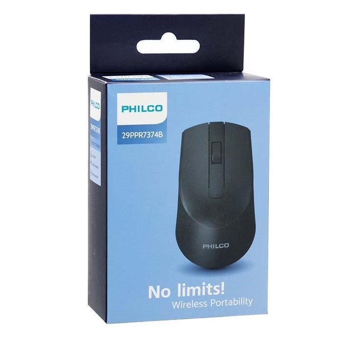 Mouse Inalambrico Philco Negro 7374-1