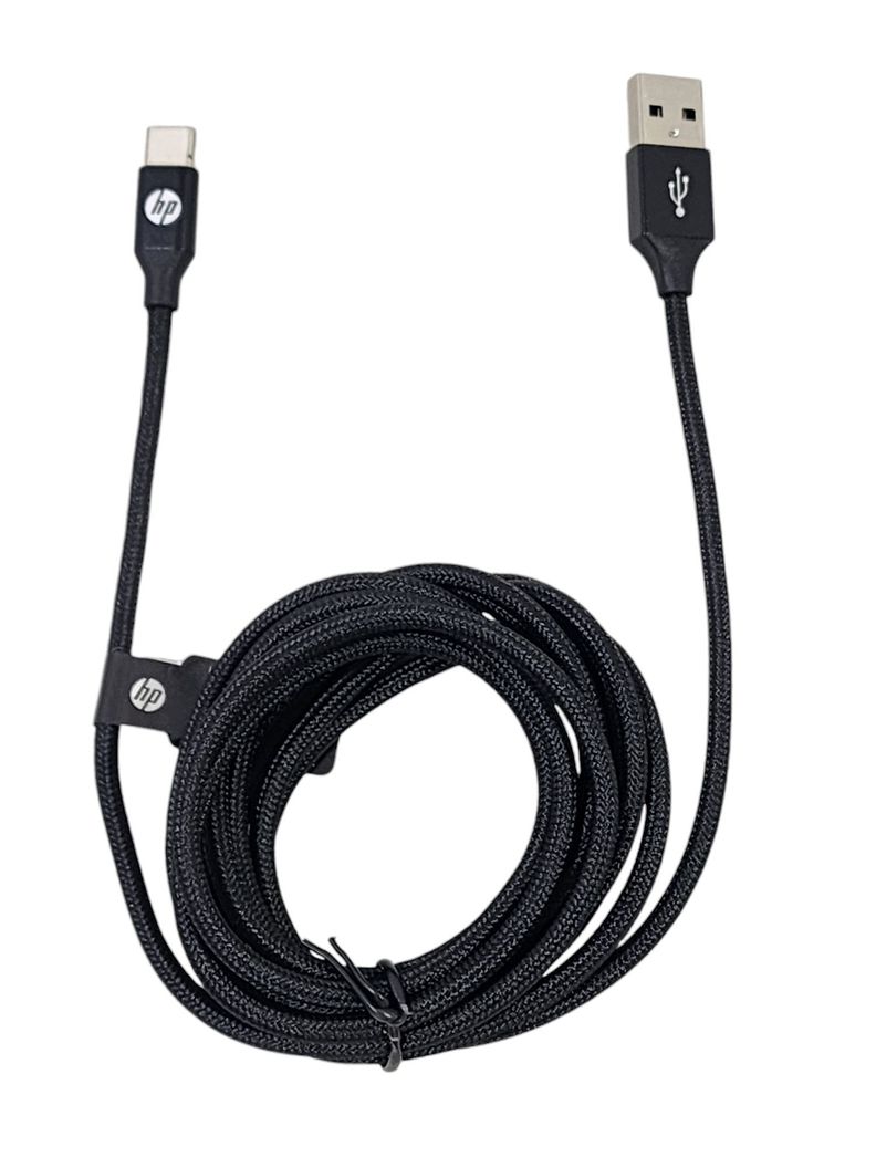 Cable HP USB Tipo-C 2Mt Negro DHC-TC102-2M-2