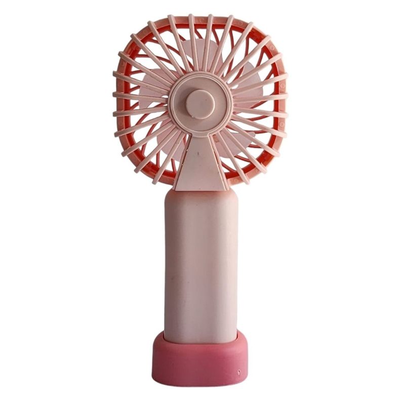 Mini Ventilador Recargable Portátil Rosa Tecnolab TL669P-1