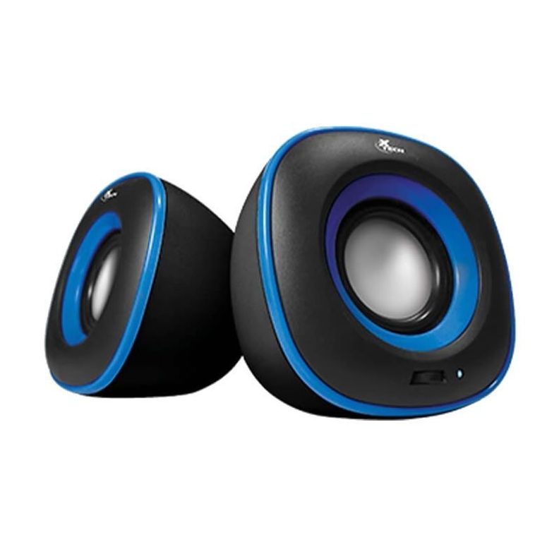 Parlantes Pc Notebook Estereo Multimedia Xtech Azul-0