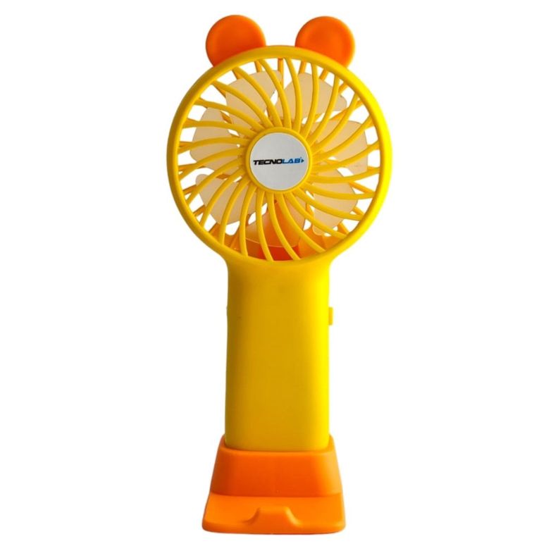 Mini Ventilador Portátil Recargable Tecnolab Amarillo TL672O-0