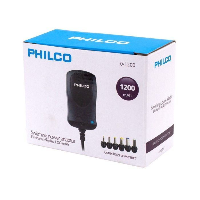 Eliminador Pilas Philco 1200Mha 6 Conectores-1