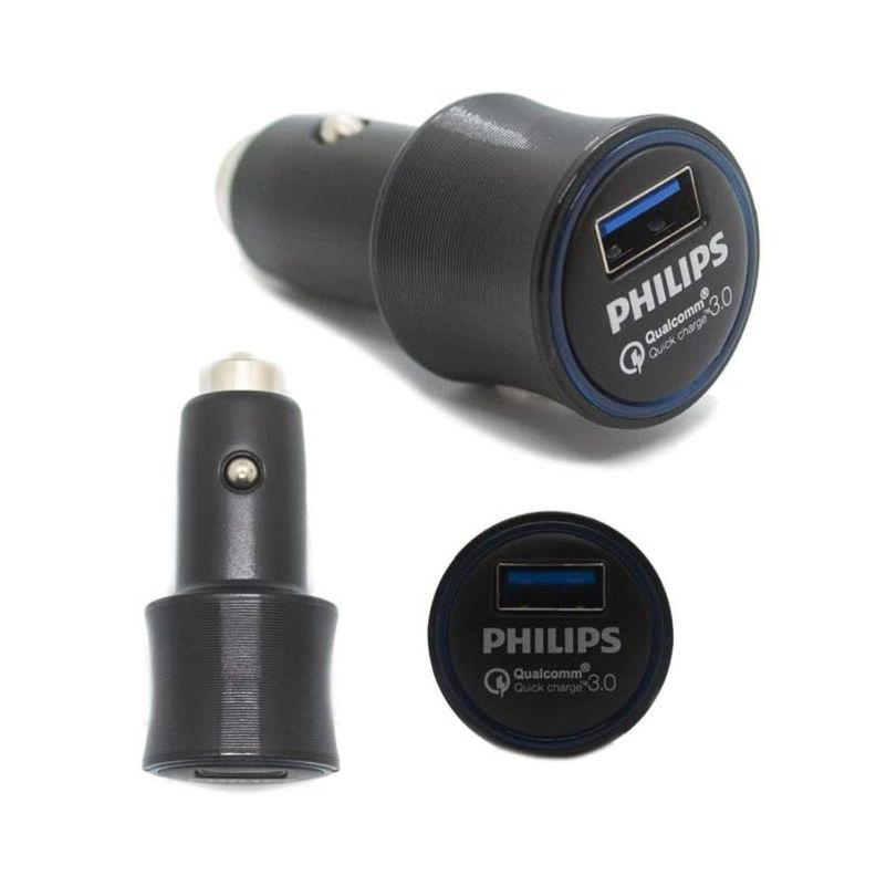 Cargador para Auto Ultrarrápido QC 3.0 18w Philips-1
