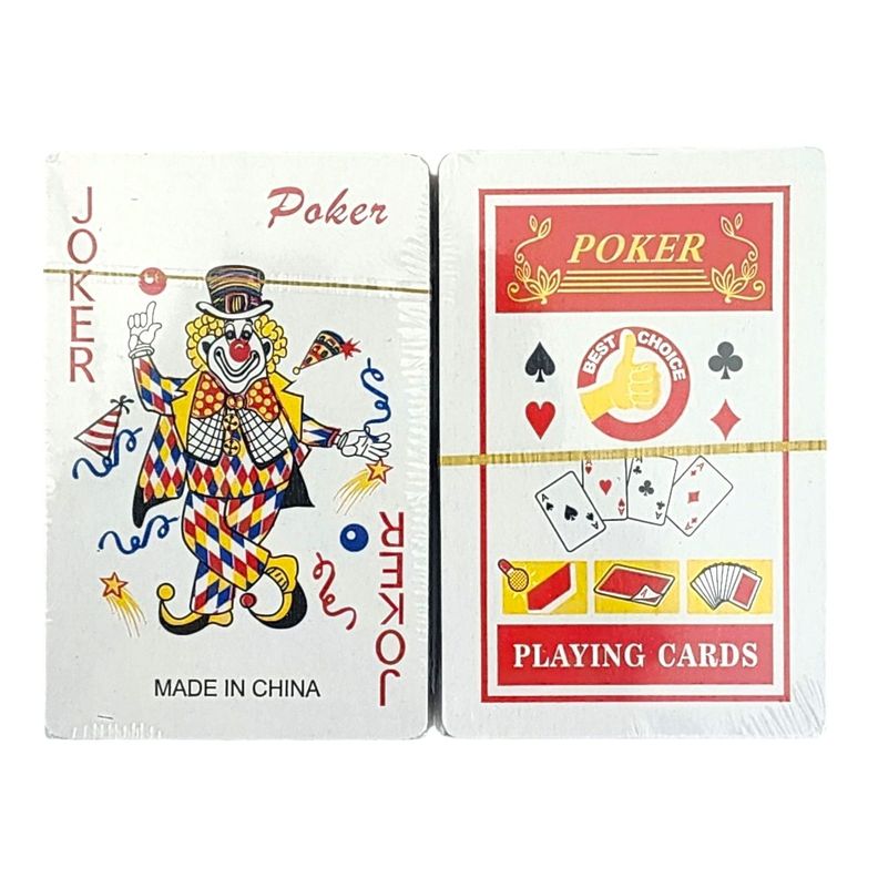 Set 2 Juegos de Cartas Póker y Naipes Clásico 11230-3