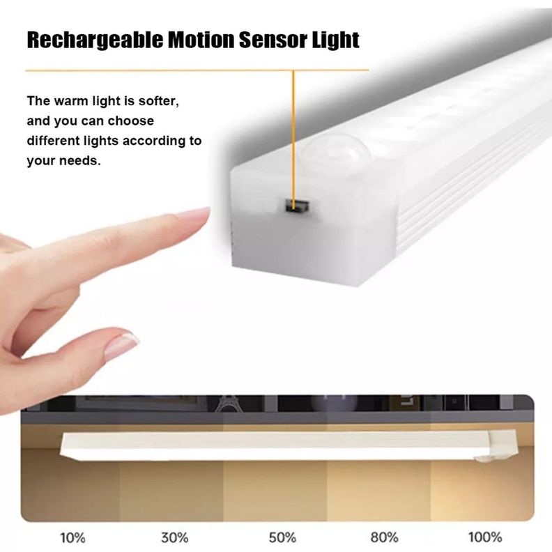 Luz Led Adhesiva Recargable 30cm con sensor 15450-5