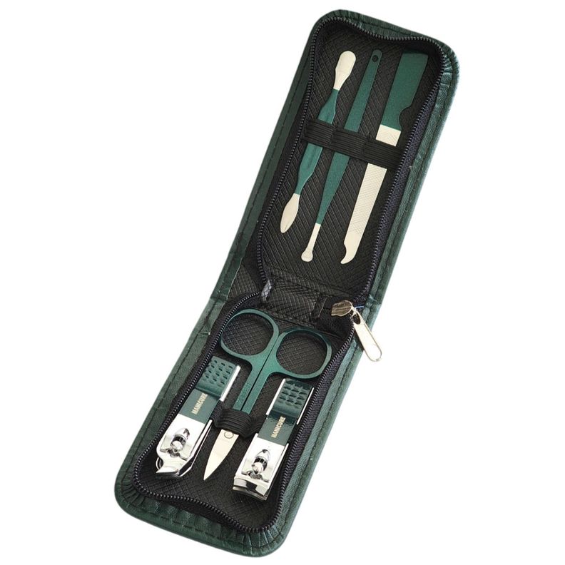 Set Manicure 6 Pcs Profesional Corta Uñas Verde 16463-0