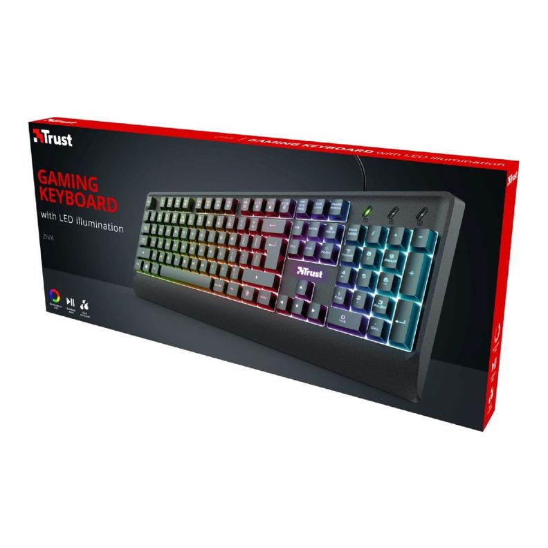 Teclado Gamer Trust Ziva Iluminacion Led-1