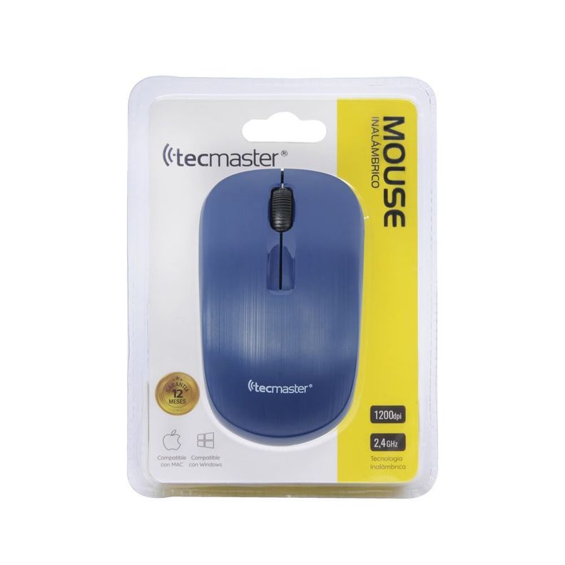 Mouse Inalambrico Tecmaster azul-2
