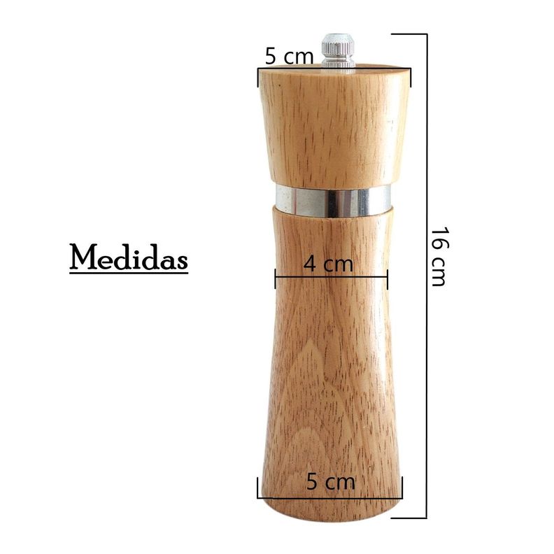 Molinillo de madera y Cerámica para Especias 14198-3