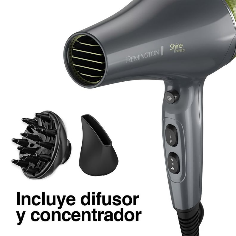 Secador De Pelo Remington Shine Therapy 240v 2200w D18a -3